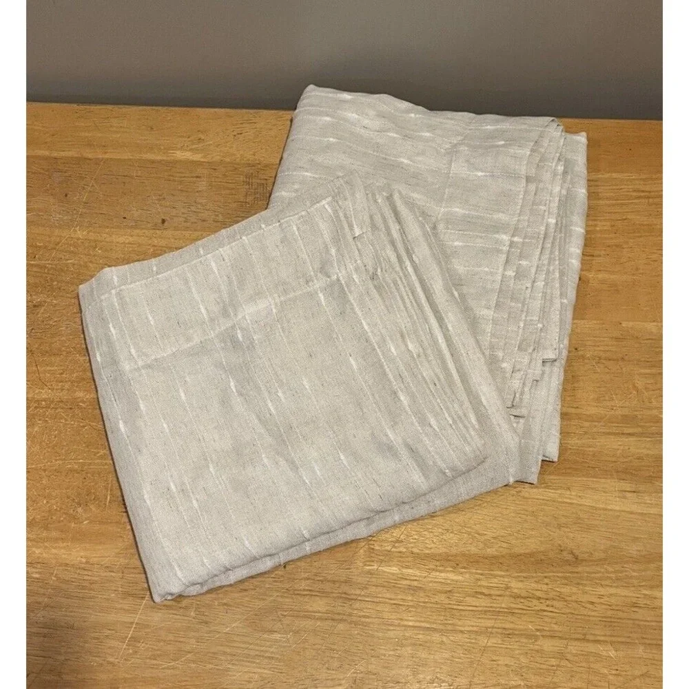 2 Ralph Lauren Linen Sheer Panels Window Curtains 52 X92